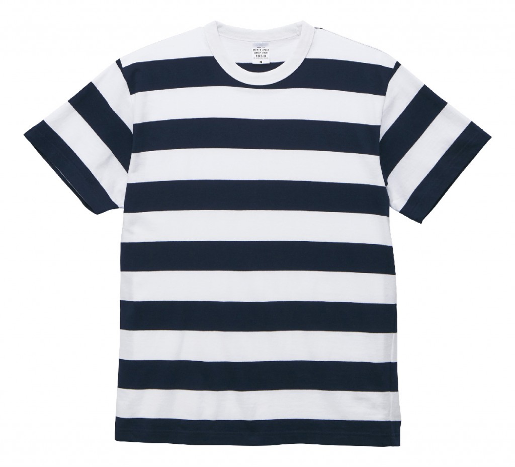 5625-01 5.6オンス ボーダーTシャツ