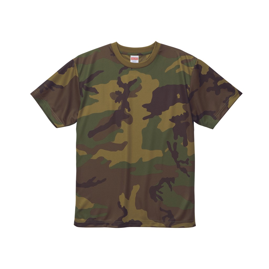 5906-01 4.1オンス ドライ アスレチックカモフラージュTシャツ