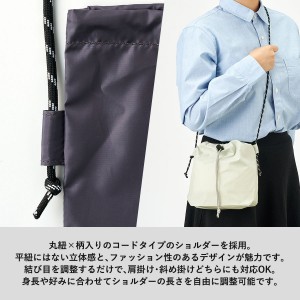 着用イメージ(結び目調整で紐の長さ調整可能)